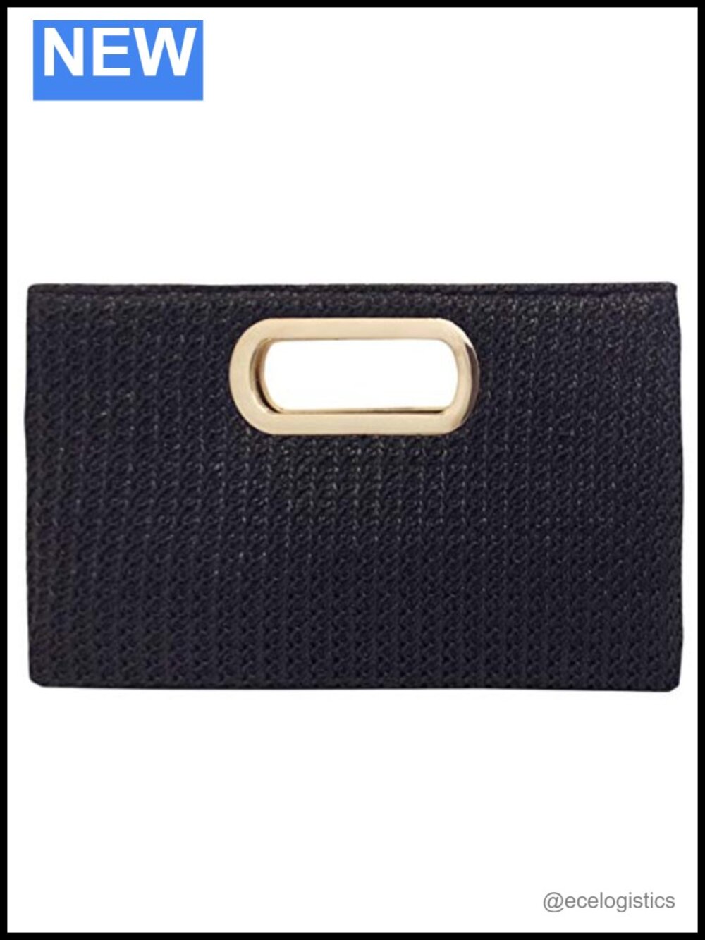 Straw Top Handle Clutch with Detachable Chain Handbag
